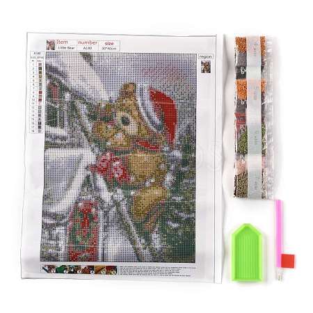 Christmas Theme DIY Diamond Painting Canvas Kits for Kids DIY-I055-02-1