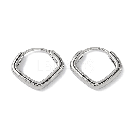 316 Surgical Stainless Steel Hoop Earrings for Women EJEW-P274-18B-P-1