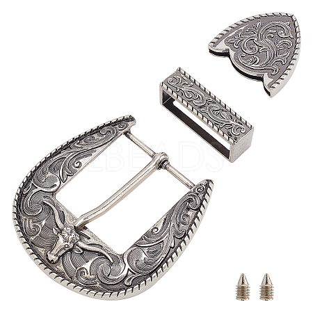 WADORN Belt Zinc Alloy Buckle Sets FIND-WR0011-02AS-1