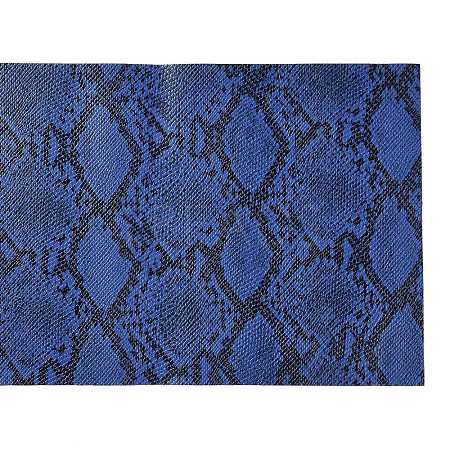 Snakeskin Pattern PU Leather Fabric DIY-XCP0002-54B-1