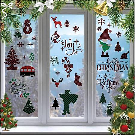 8 Sheets 8 Styles PVC Waterproof Wall Stickers DIY-WH0345-236-1