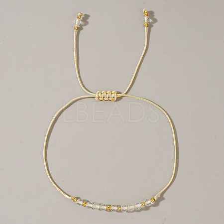 Natural Birthstone Braided Bead Bracelets for Women VA8051-4-1