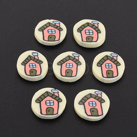 Handmade Polymer Clay Cabochons CLAY-N006-137-1