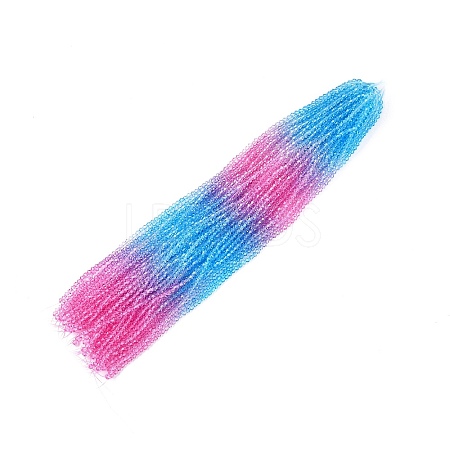 Gradient Color Baking Paint Glass Bead Strands X1-DGLA-A039-T4mm-A06-1