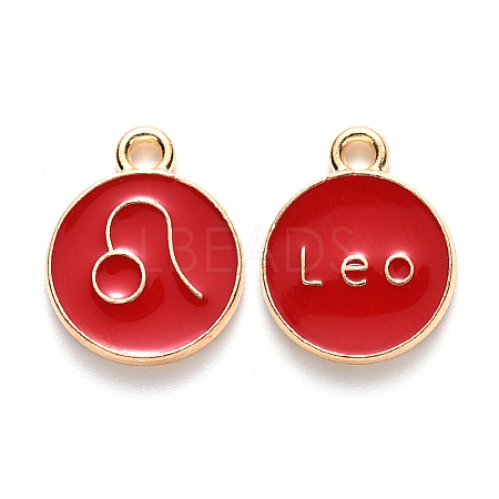 Alloy Enamel Pendants LS-ENAM-S124-01A-07G-1