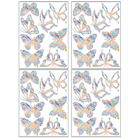 Rainbow Prism Plastic Electrostatic Glass Window Stickers DIY-WH0502-28-1