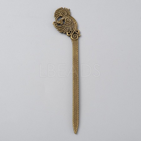 Alloy Phoenix Hair Sticks LS-MRMJ-WH0077-100I-AB-1