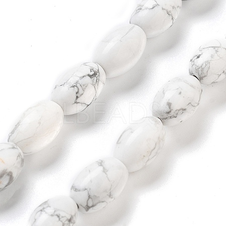 Natural Howlite Beads Strands G-B106-B25-01-1