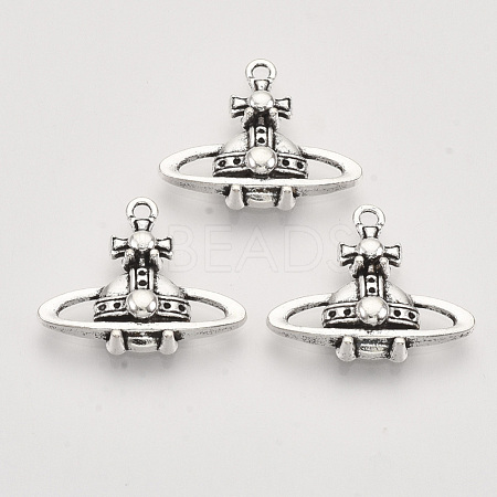 Tibetan Style Alloy Pendants TIBEP-T009-06AS-RS-1