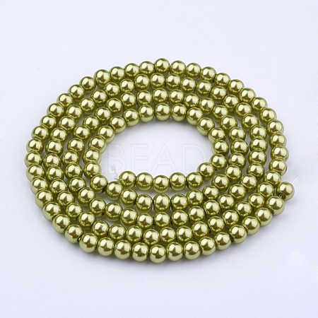 Glass Pearl Beads Strands HY-6D-B44-1