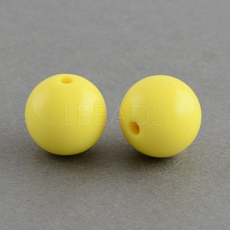 Chunky Bubblegum Round Acrylic Beads X-SACR-S044-06-1
