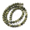 Natural Chinese Jade Beads Strands G-F363-6mm-16