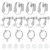 SUNNYCLUE 18Pcs 3 Style Brass Clip-on Earring Findings FIND-SC0003-96S-1