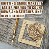 Wooden Square Frame Crochet Ruler DIY-WH0536-010-4