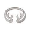 304 Stainless Steel Cuff Rings RJEW-G299-03P-2