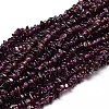 Natural Garnet Chip Beads Strands G-E271-98-1