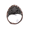 Natural Amethyst Retro Finger Rings RJEW-B067-02R-28-3
