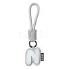 PU Leather Letter Pendant Decoration HJEW-YWC0002-001N-1