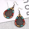 Bohemian Style Alloy Dangle Earrings EJEW-F238-25-1