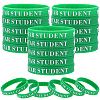 Word Star Student Silicone Cord Bracelet Wristband BJEW-WH0018-49D-1