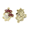 Alloy Rhinestone Pendants FIND-C087-12G-2