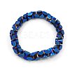 Fashion Non-Magnetic Synthetic Hematite Stretchy Bracelets BJEW-K001-02C-1