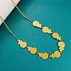 304 Stainless Steel Spiral Shape Link Chain Necklaces for Women WG2B4F1-02-1