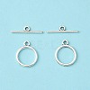 Tibetan Style Toggle Clasps TIBEP-A12208-S-LF-3