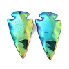 Electroplated Synthetic Non-Magnetic Hematite Pendants G-C136-03-2