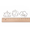 Zinc Alloy Open Back Bezel Pendants PALLOY-D580-05P-3
