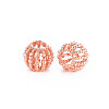 Rack Plating Alloy European Beads MPDL-N039-118RG-2