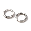 Tarnish Resistant 304 Stainless Steel Open Jump Rings X-STAS-Q186-02-5x0.8mm-3
