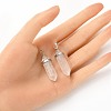 2Pcs Natural Quartz Crystal Double Terminated Pointed Pendants G-YW0002-05F-4