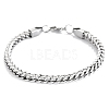 Titanium Stainless Steel Card Paper Chains Link Bracelets PW-WGB56CD-01-1