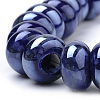 Handmade Porcelain Beads PORC-Q219-15x9-E04-3