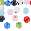 16Pcs 8 Colors Handmade Lampwork Beads LAMP-TA0002-10-3