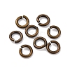 Brass Open Jump Rings X-KK-G514-01H-AB-1