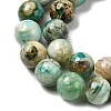 Natural Green Line Jasper  Beads Strands X-G-L639-A01-10mm-4