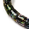 Handmade Dichroic Foil Glass Beads Strands DICH-U001-09A-3