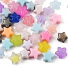 300Pcs 6 Style Transparent & Opaque & Spray Painted Acrylic Beads TACR-YW0001-46-3