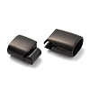 Ion Plating(IP) 304 Stainless Steel Magnetic Clasps with Glue-in Ends STAS-G136-05B-2