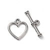 Non-Tarnish 304 Stainless Steel Toggle Clasps STAS-A092-08B-P-1