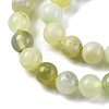 Natural New Jade Round Beads Strands G-O039-16-6mm-02-4