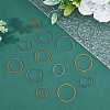 30Pcs 6 Style Brass Bead Frames KK-FH0005-61-3