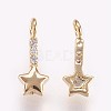 Brass Micro Pave Cubic Zirconia Charms X-KK-P157-06G-NF-2