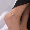 Summer Beach Brass Enamel Heart Tassel Anklets for Vacation and Casual Wear WL3166-2-3