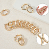 20Pcs Zinc Alloy Spring Gate Rings FIND-SP0004-30G-5