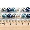 Electroplated Shell Pearl Beads Strands SHEL-F008-03B-07-4