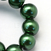 Baking Painted Pearlized Glass Pearl Round Bead Strands X-HY-Q003-12mm-75-3