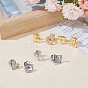 8Pcs 8 Styles Alloy Brooches JEWB-AR0001-16-4